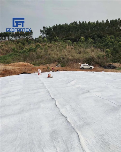 Geotextile in project