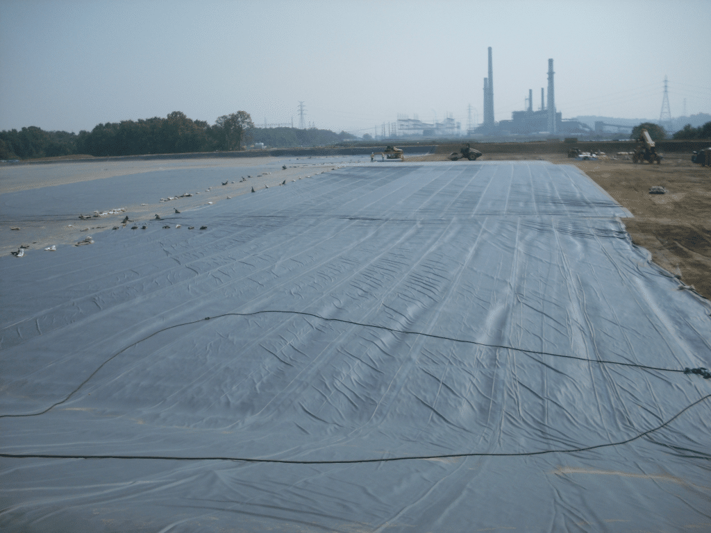 PVC geomembranes for use  temporary landfill closures