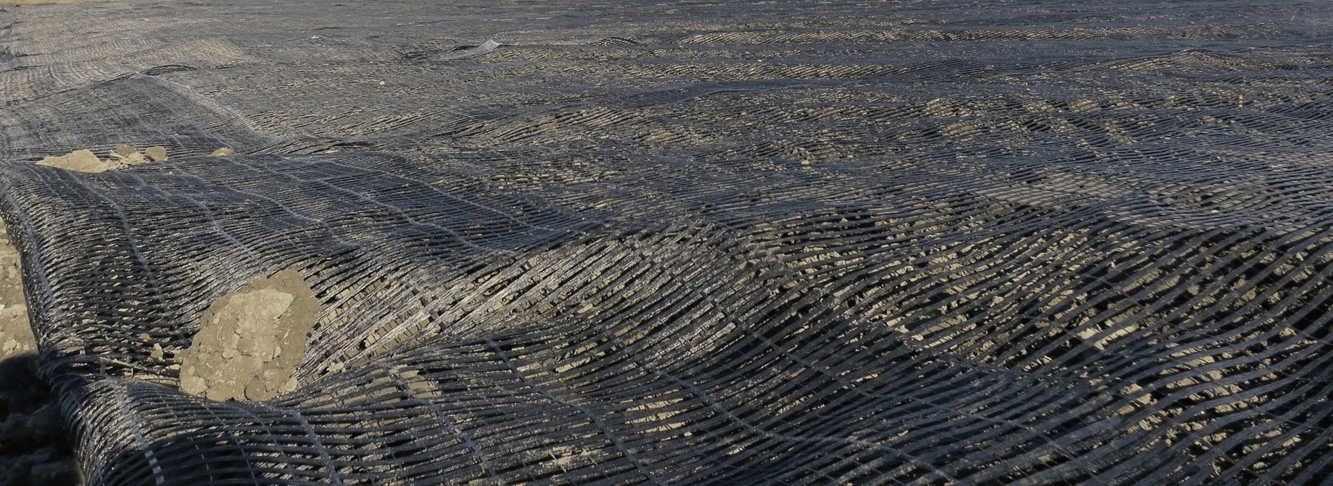 polymer soil reinforcement used in reinforced slope stabilization project