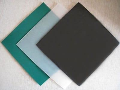 HDPE geomembrane has three colors: green, white, and black.