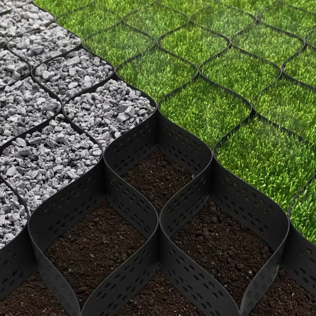 geocell ground grid for driveway