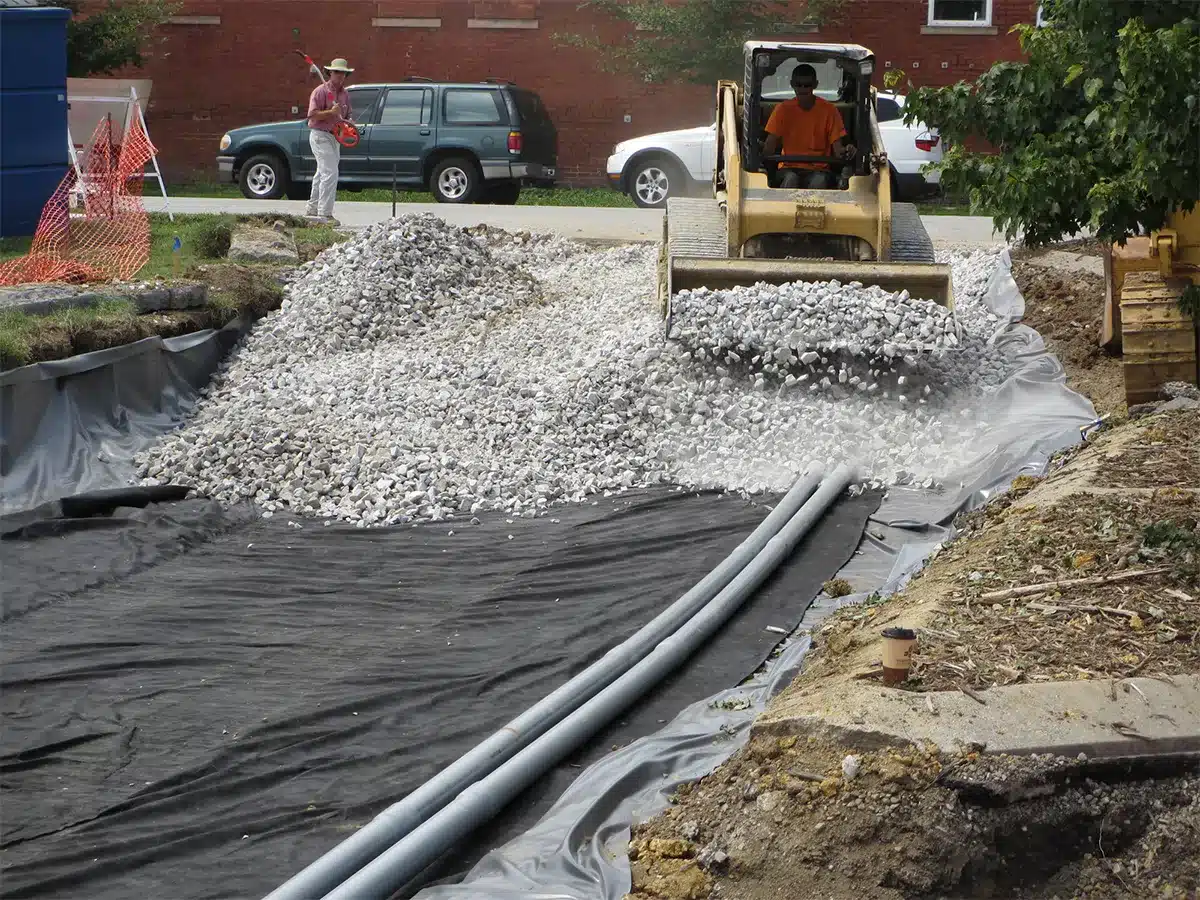 Geotextile Fabric: Shielding Rock Walkways from Weeds and Displacement