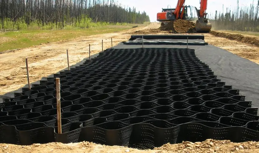 geocell driveway soil stabilization and reinforcement