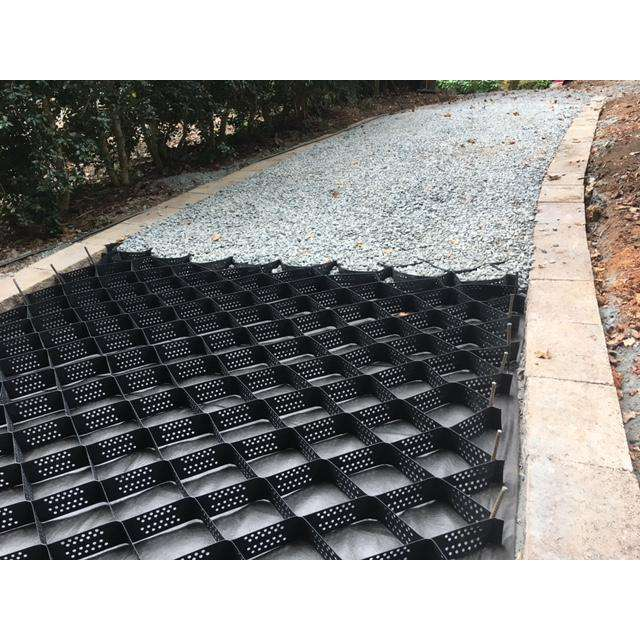 Geo ground grid installation for soil stabilization and sustainable infrastructure


