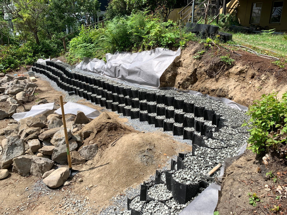 Geo ground grid installation for soil stabilization and sustainable infrastructure

