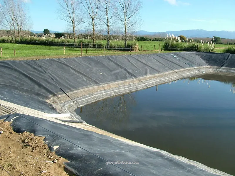 HDPE geomembrane pool liners installed for swimming pool waterproofing and water containment
