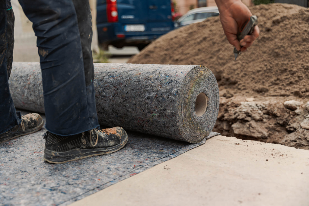 Geotextile fabric containment for environmental protection