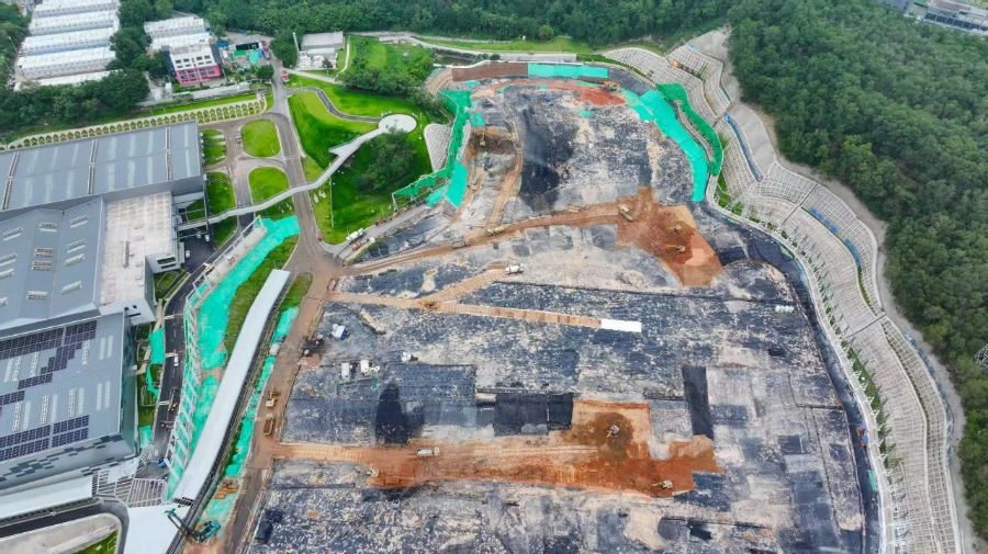 geosynthetic reinforcement waste landfill slope stabilization application