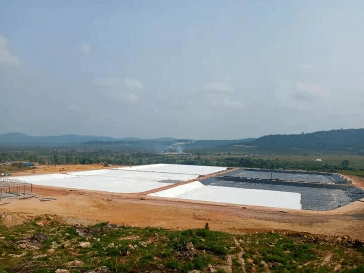 geomembrane irrigation reservoir project using liners for agriculture near me
