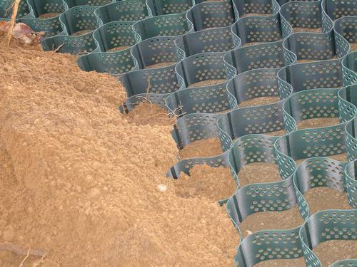 geocell slope stabilization riverbank protection engineering system