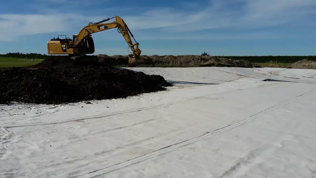 geotextile action used in synthetic cellular confinement system for soil stabilization engineering