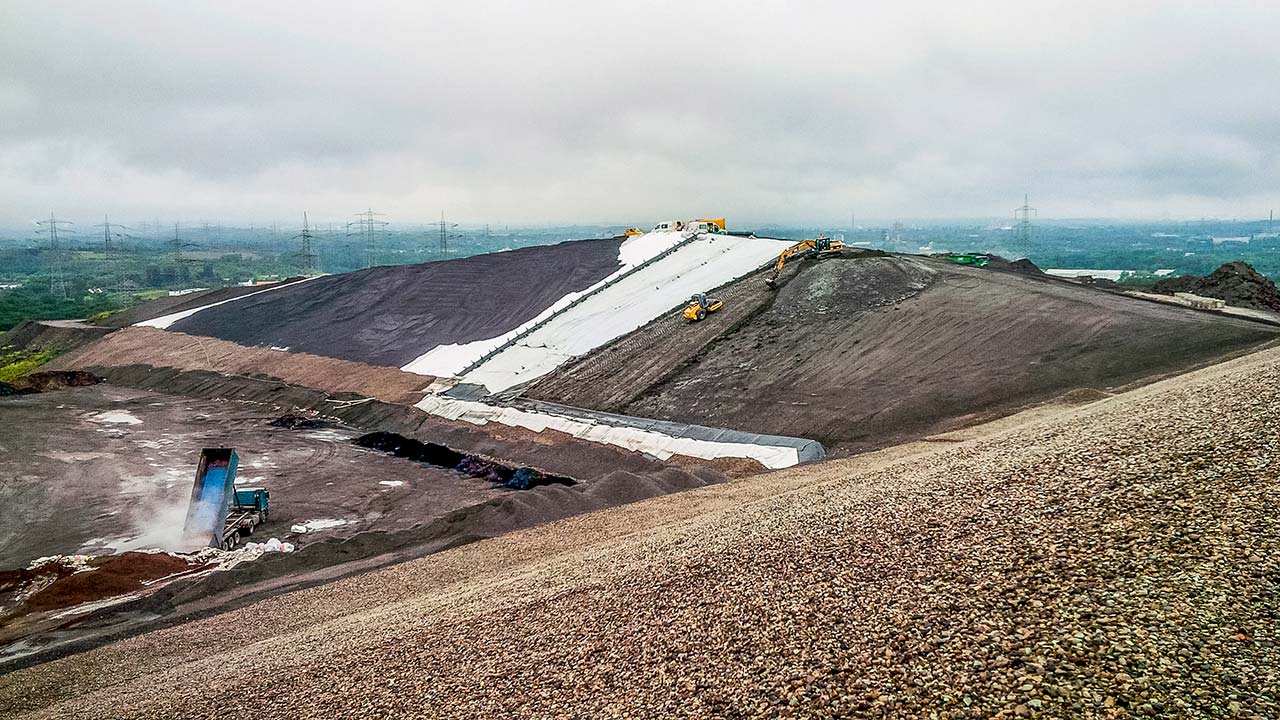 Geotextiles in landfills for leachate drainage, filtration, and separation