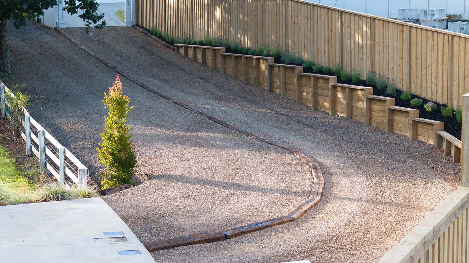 geogrid driveway installation on gravel driveway geosynthetics reinforcement