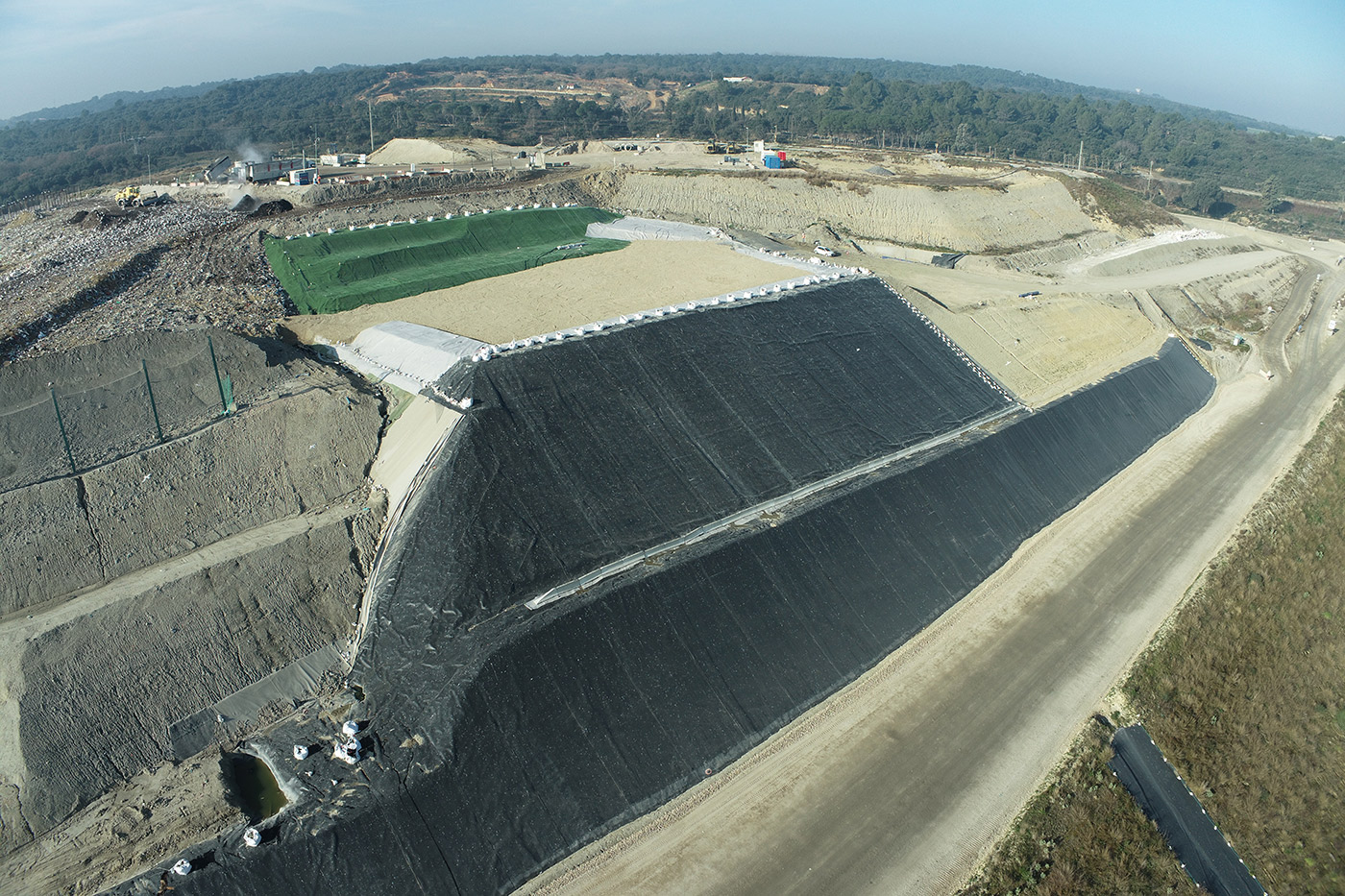 Geomembrane liner for landfill waste treatment and environmental protection project