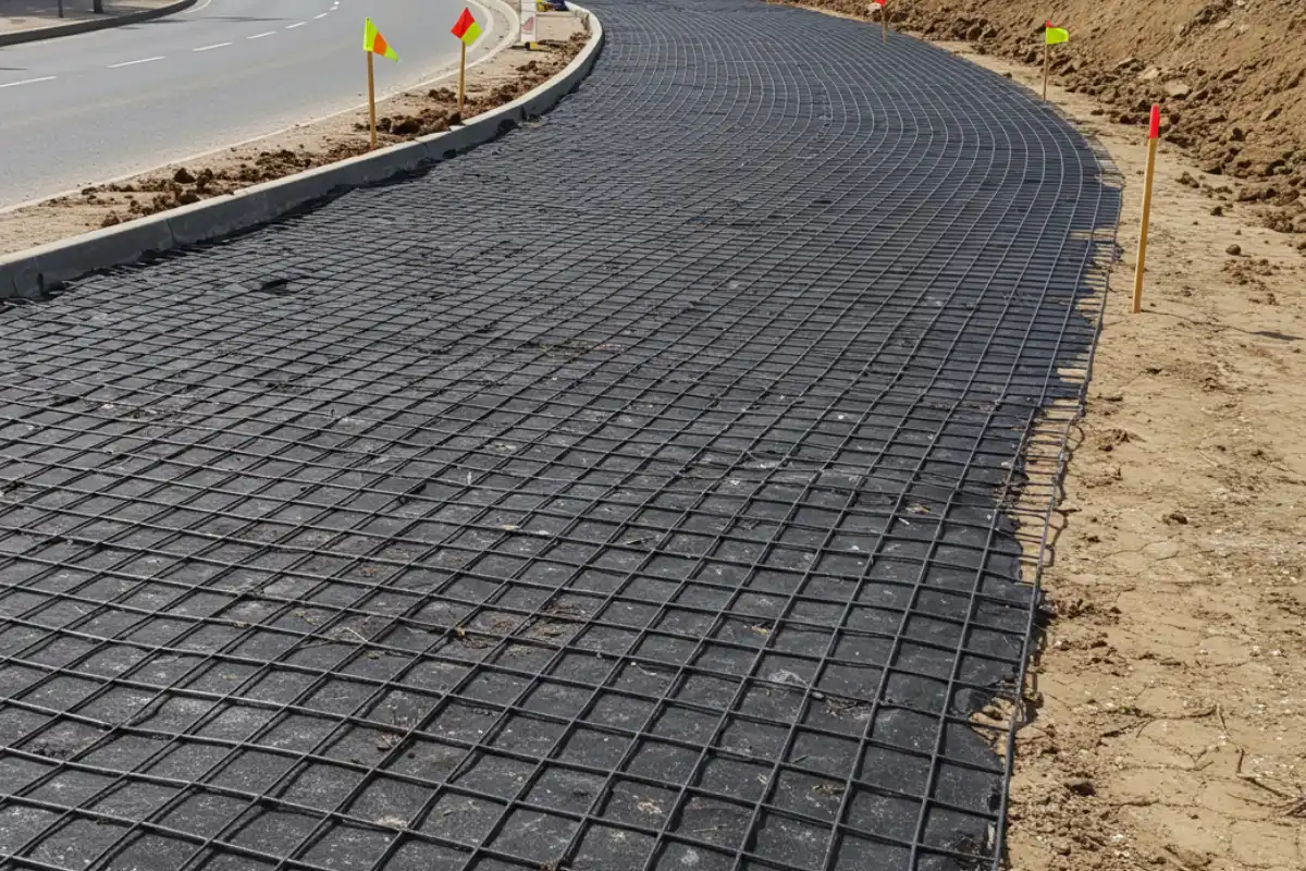 geotextile fabric for road construction and subgrade stabilization